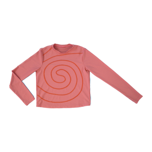 MIGA Spiral Swim Shirt in Rose.